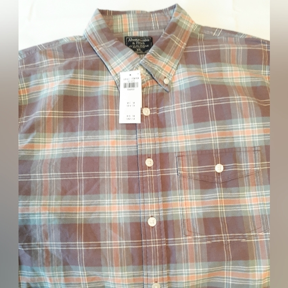 Men's XXL Abercrombie & Fitch long sleeves buttom up Oxford  shirt - Picture 12 of 12